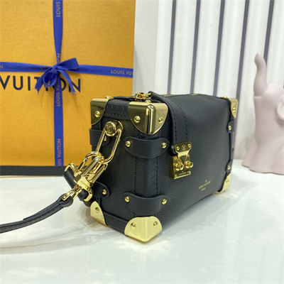 LV Side Trunk PM Bag Grained Calfskin Black M23817