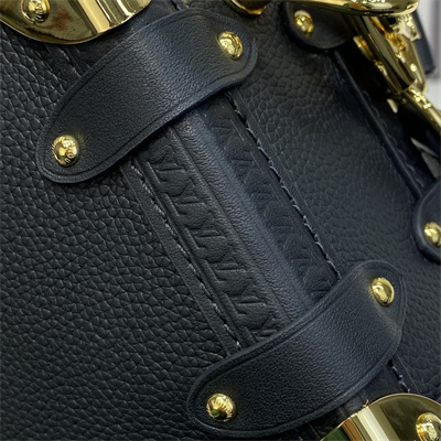 LV Side Trunk PM Bag Grained Calfskin Black M23817