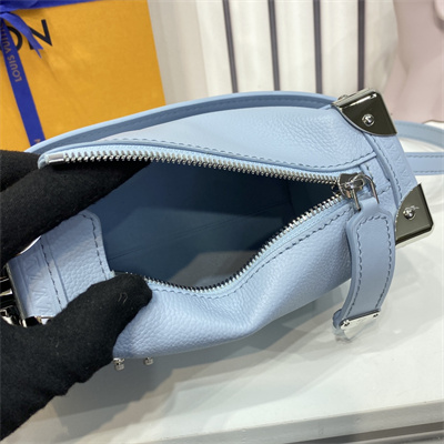 LV Side Trunk PM Bag Grained Calfskin Blue M25067