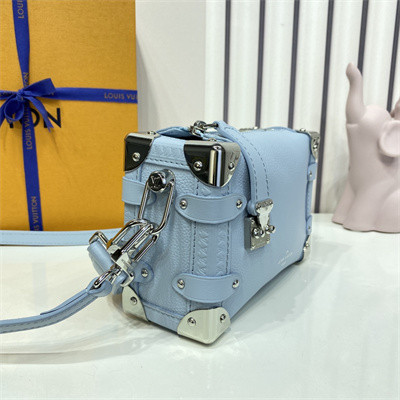 LV Side Trunk PM Bag Grained Calfskin Blue M25067