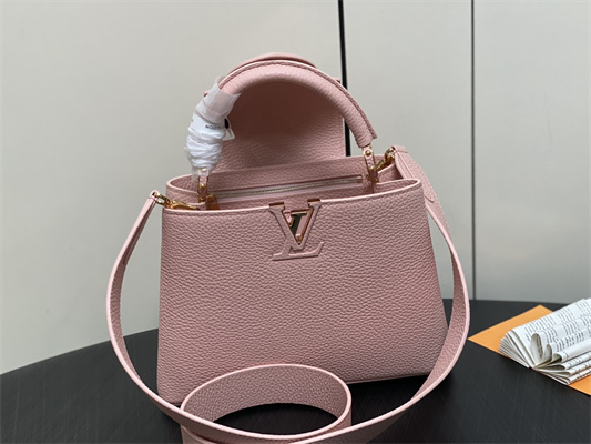 L.V Capucines BB Bag Taurillon Leather Rose Pink M23792