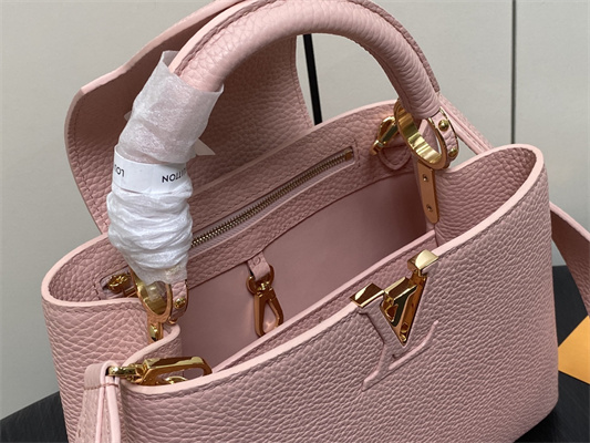L.V Capucines BB Bag Taurillon Leather Rose Pink M23792