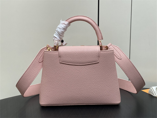 L.V Capucines BB Bag Taurillon Leather Rose Pink M23792