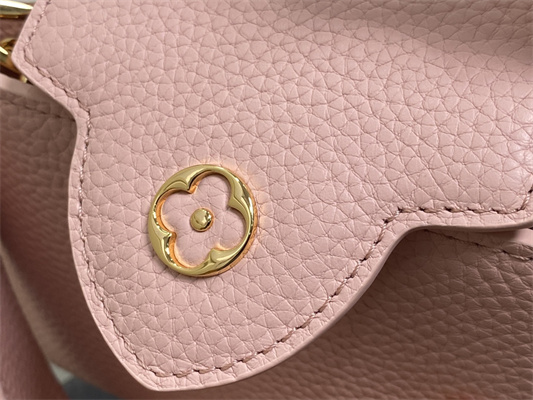 L.V Capucines Mini Bag Taurillon Leather Rose Pink M23792