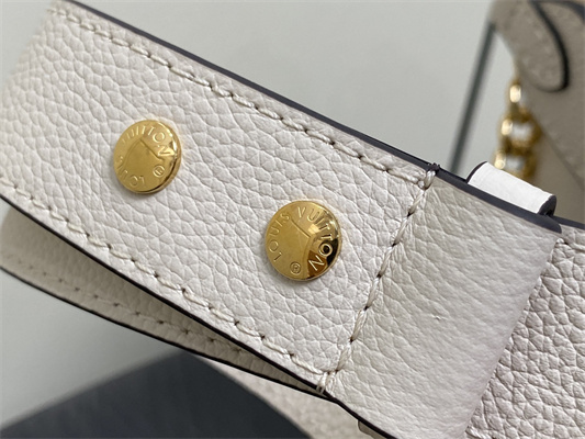 L.V Lock and Walk Grained Calfskin Cream M24638