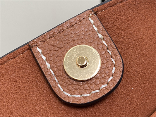 L.V Lock and Walk Grained Calfskin Cognac M24165