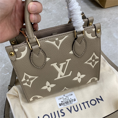 L.V ONTHEGO BB Monogram Empreinte Cowhide Leather M47054