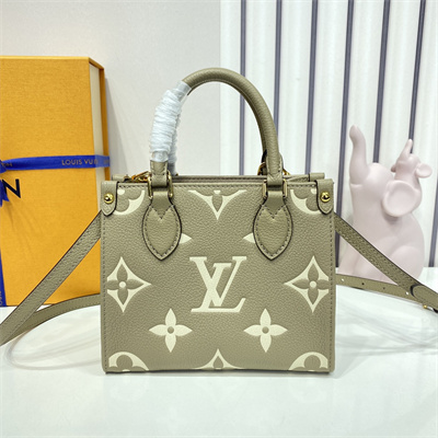 L.V ONTHEGO BB Monogram Empreinte Cowhide Leather M47054