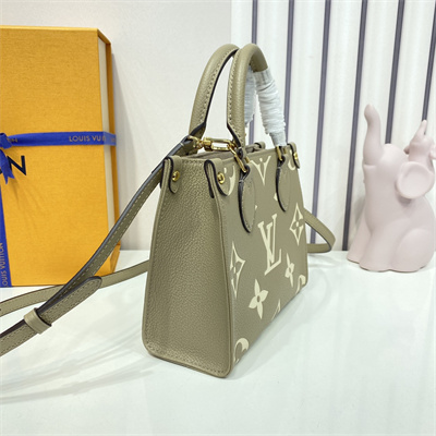 L.V ONTHEGO BB Monogram Empreinte Cowhide Leather M47054