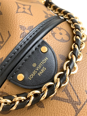 L.V Canoé Bucket Bag In Reverse Monogram Canvas Black M83480