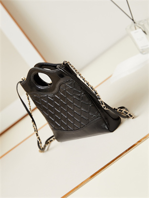 Chanel 31 Mini Shopping Bag Lambskin & Gold-Tone Metal Black AS4133