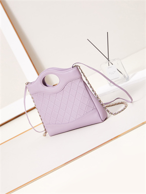 Chanel 31 Mini Shopping Bag Lambskin & Gold-Tone Metal Brown AS4133