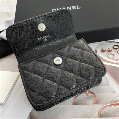 Chanel Belt bag Grained Calfskin Black Tone Metal Black A81088