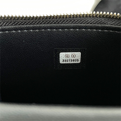 Chanel Small Vanity Case With Chain Lambskin Gold Tone Metal Black AP2198