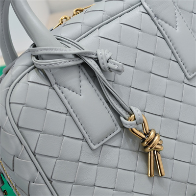 BV Small Getaway Top Handle Bag Lambskin Agate Grey