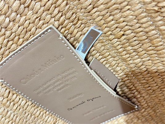 Chloe Large Woody Tote Bag In Nature Fibers