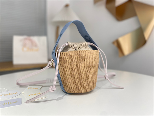 Chloe Small Woody Tote Bag In Nature Fibers 6865