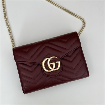 Gu.cci GG Marmont Mini Bag Burgundy 474575