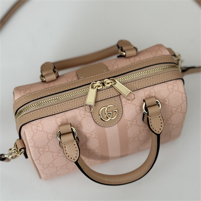 Gu.cci Ophidia GG Mini Top Handle Bag Pink 772053