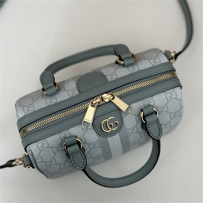 Gu.cci Ophidia GG Mini Top Handle Bag Grey Blue 772053