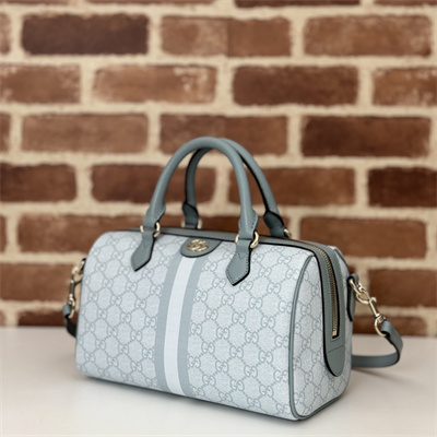 Gu.cci Ophidia GG Small Top Handle Bag Grey Blue 772061
