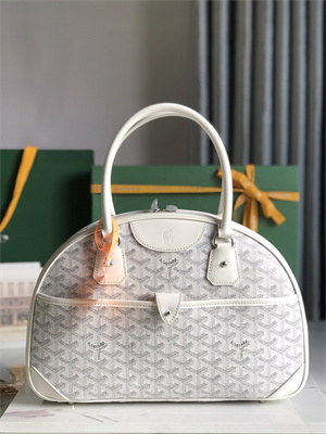 Goyard Saint Jeanne Large Bowling Bag White