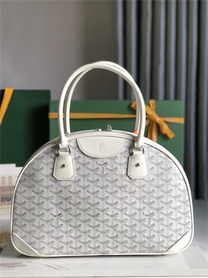 Goyard Saint Jeanne Large Bowling Bag White