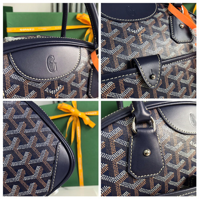 Goyard Saint Jeanne Large Bowling Bag Navy