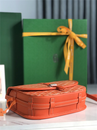 Belvedere PM Bag Goyardine Canvas & Decize Taurillon Leather Orange