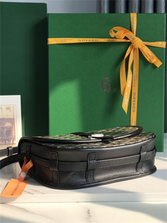 Belvedere PM Bag Goyardine Canvas & Decize Taurillon Leather Black