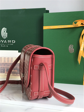 Belvedere PM Bag Goyardine Canvas & Decize Taurillon Leather Red