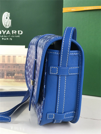 Belvedere PM Bag Goyardine Canvas & Decize Taurillon Leather Sky Blue