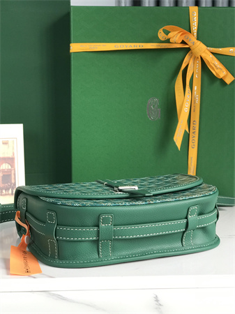 Belvedere PM Bag Goyardine Canvas & Decize Taurillon Leather Green