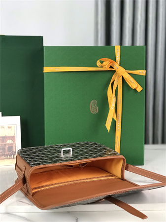 Belvedere PM Bag Goyardine Canvas & Decize Taurillon Leather Black-Tan