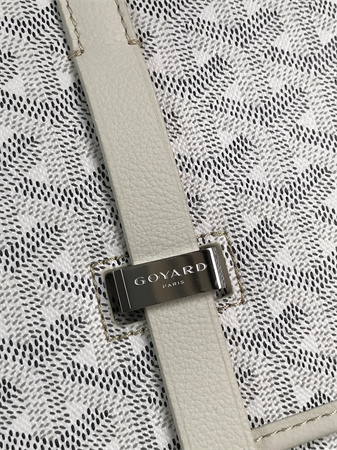 Belvedere MM Bag Goyardine Canvas & Decize Taurillon Leather White