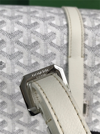 Belvedere MM Bag Goyardine Canvas & Decize Taurillon Leather White