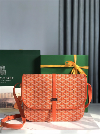Belvedere MM Bag Goyardine Canvas & Decize Taurillon Leather Orange