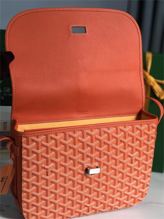 Belvedere MM Bag Goyardine Canvas & Decize Taurillon Leather Orange