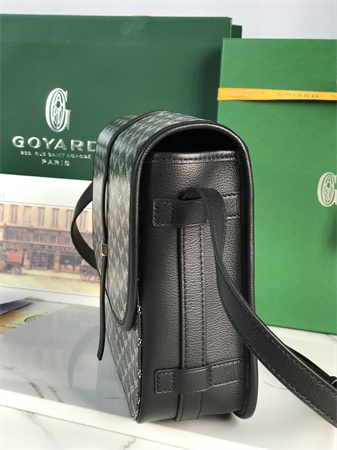 Belvedere MM Bag Goyardine Canvas & Decize Taurillon Leather black