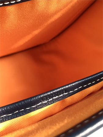 Belvedere MM Bag Goyardine Canvas & Decize Taurillon Leather Navy Blue