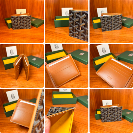 Victoire Wallet Goyardine Canvas & Vauzelles Leather 11 Colors