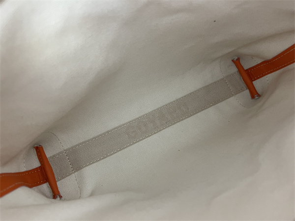 CONTI POUCH Goyardine Canvas&Chevroches Calfskin Orange