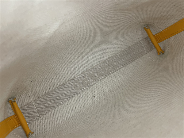 CONTI POUCH Goyardine Canvas&Chevroches Calfskin Yellow