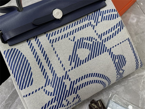 Her.mes Herbag 31 Canvas and Calfskin With Printing