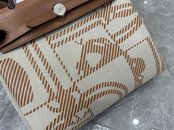 Her.mes Herbag 31 Canvas and Calfskin With Printing