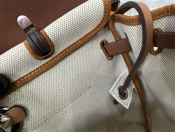 Her.mes Herbag 31 Canvas and Calfskin With Printing