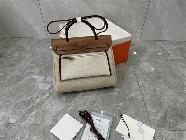 Her.mes Herbag 31 Canvas and Calfskin