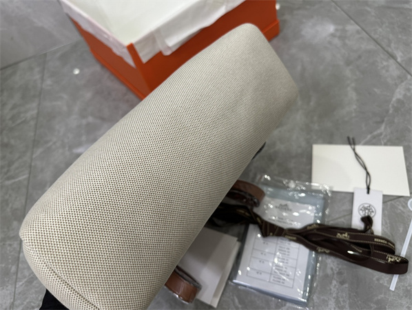 Her.mes Herbag Backpack Canvas and Calfskin