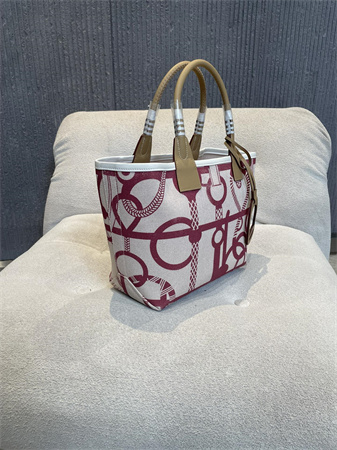 Her.mes Steeple Handbag Hplume Canvas and Swift Calfskin multicolor Printing HS