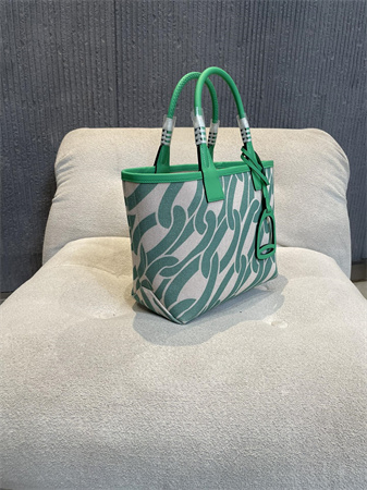 Her.mes Steeple Handbag Hplume Canvas and Swift Calfskin multicolor Printing HS